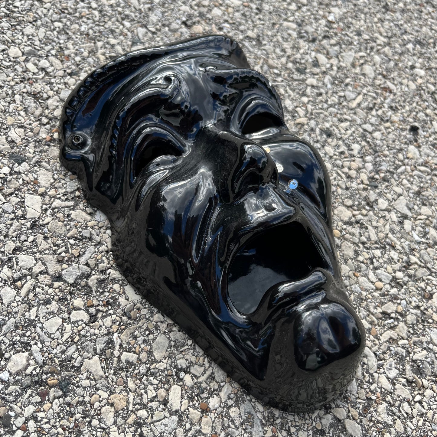 Vintage ceramic drama mask.