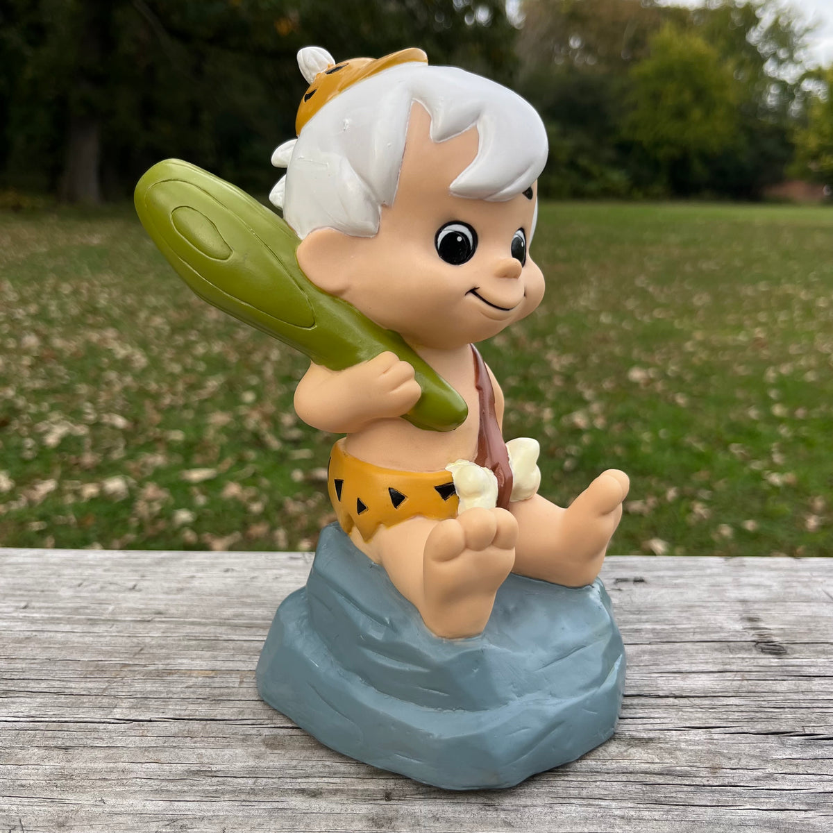 1994 Vinyl Bam Bam toy.