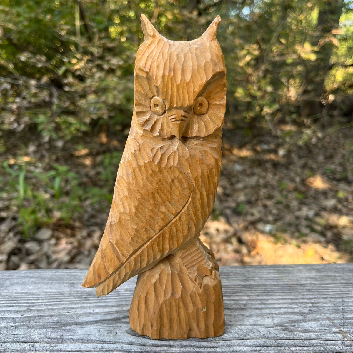 Vintage hand carved owl.