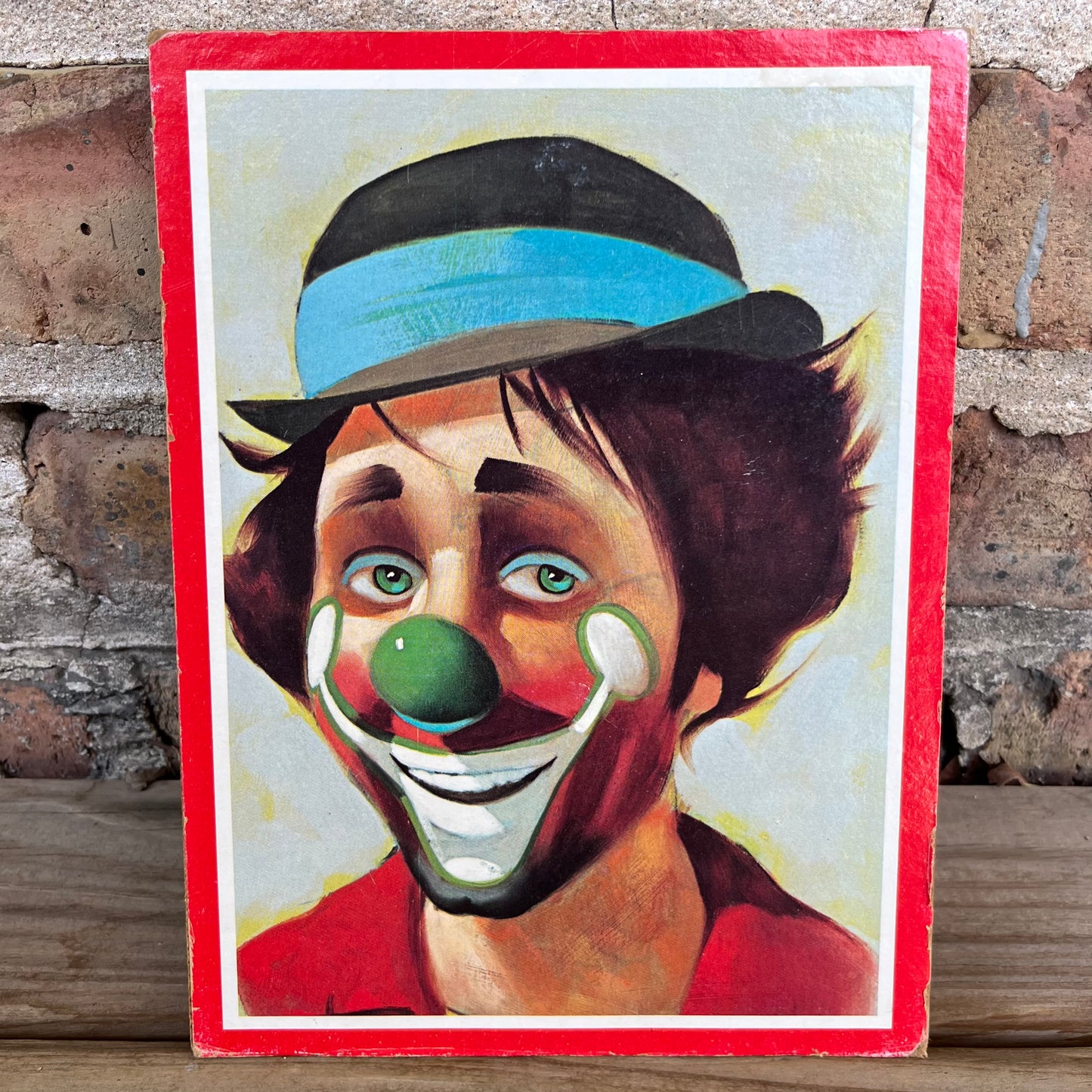 Vintage Chuck Oberstein clown plaque.