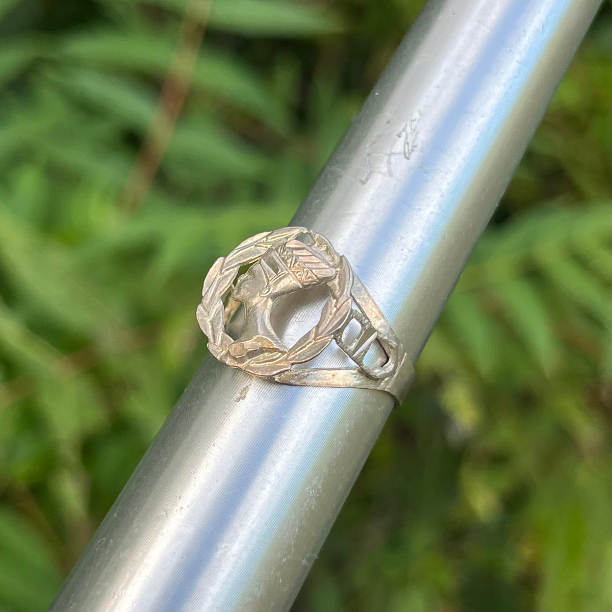 Vintage Sterling silver Egyptian ring. Size 11.25.