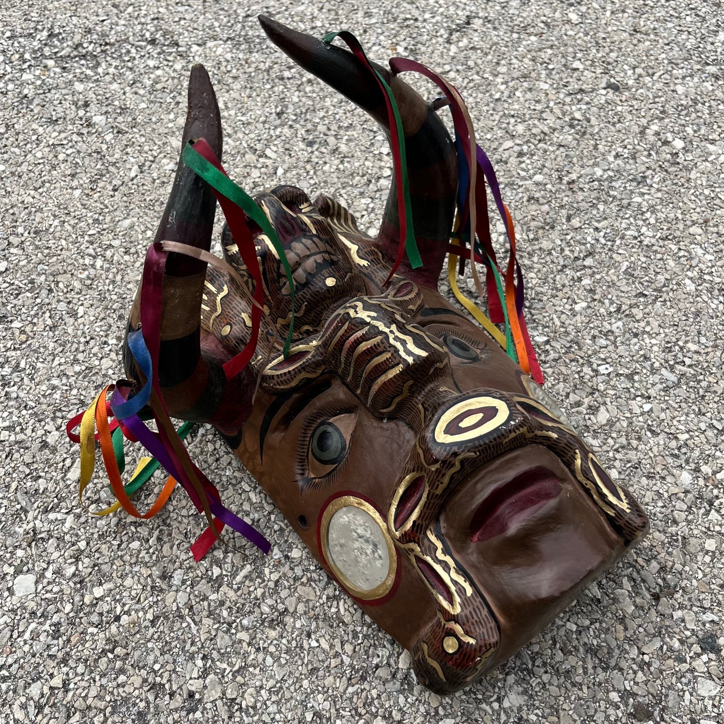 Modern decorative day of the dead skeleton mask.