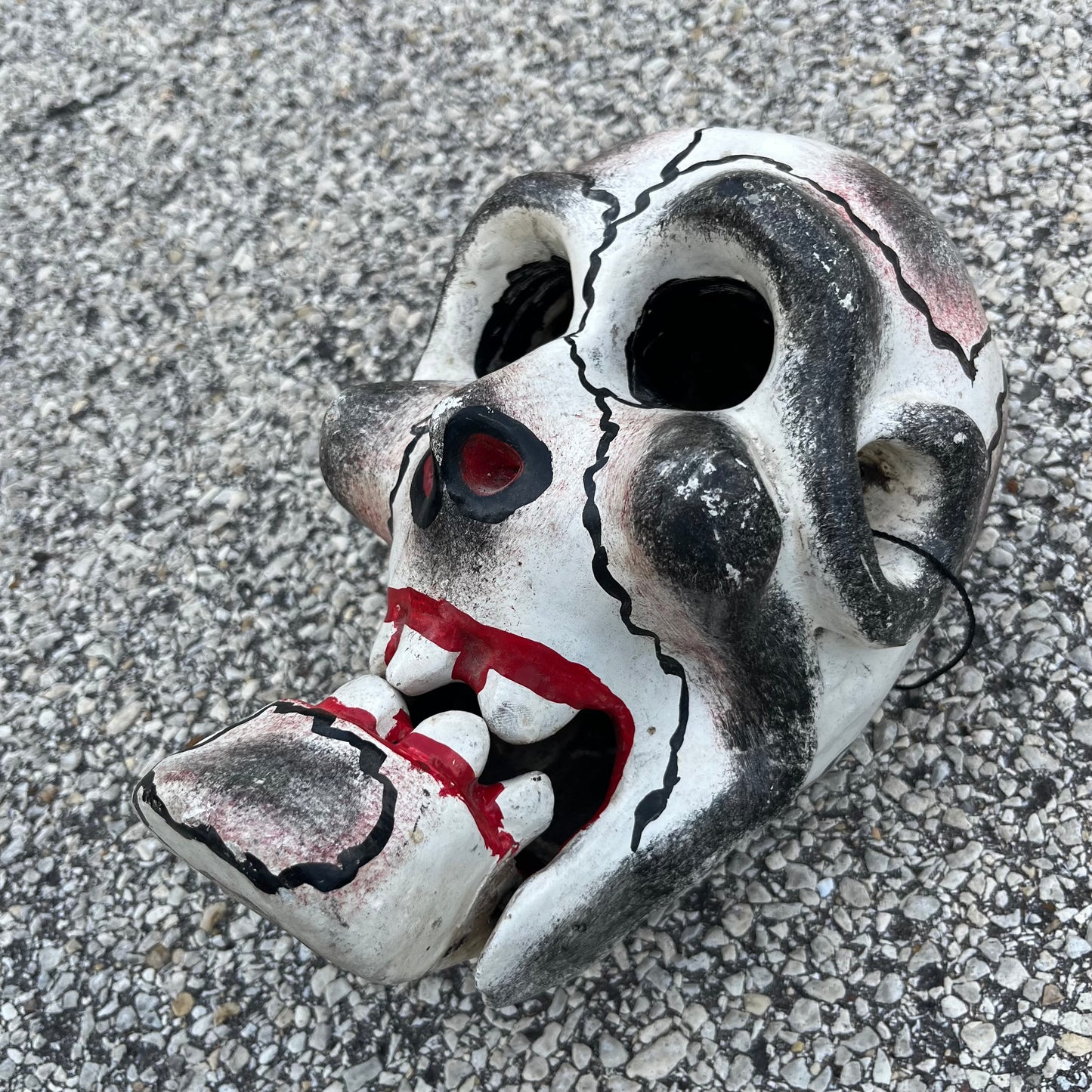 Vintage hand crafted skull mask.