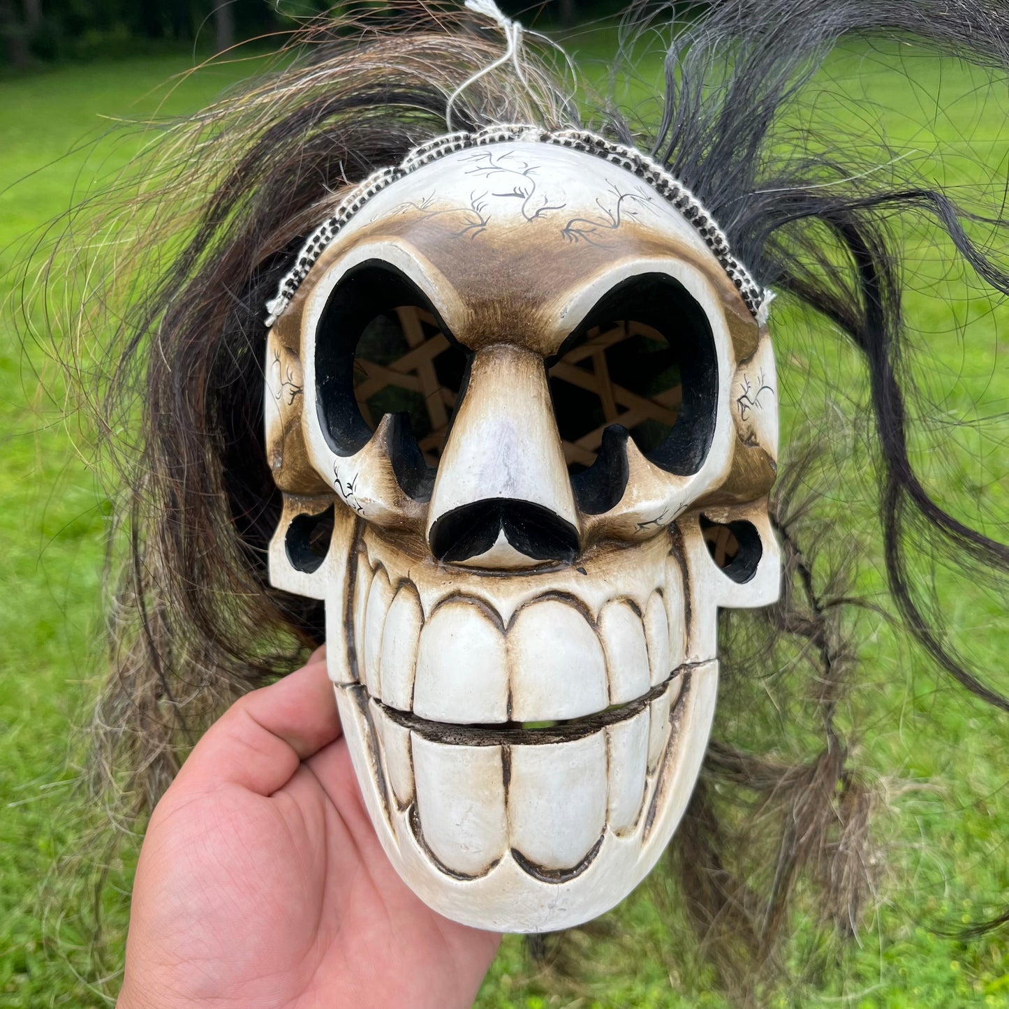 Vintage Balinese skull mask.