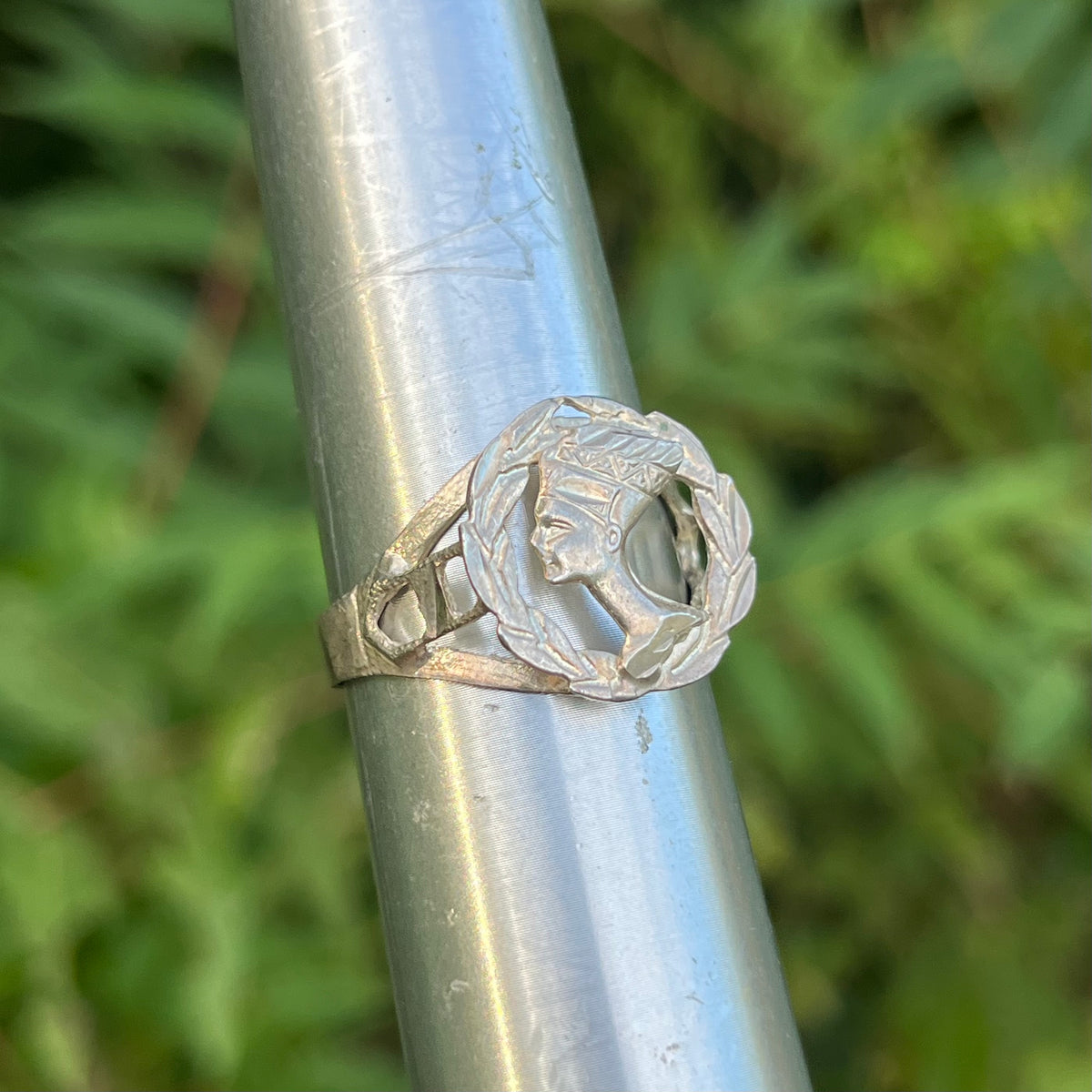 Vintage Sterling silver Egyptian ring. Size 11.25.