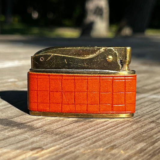 1950s Leather flat lighter.