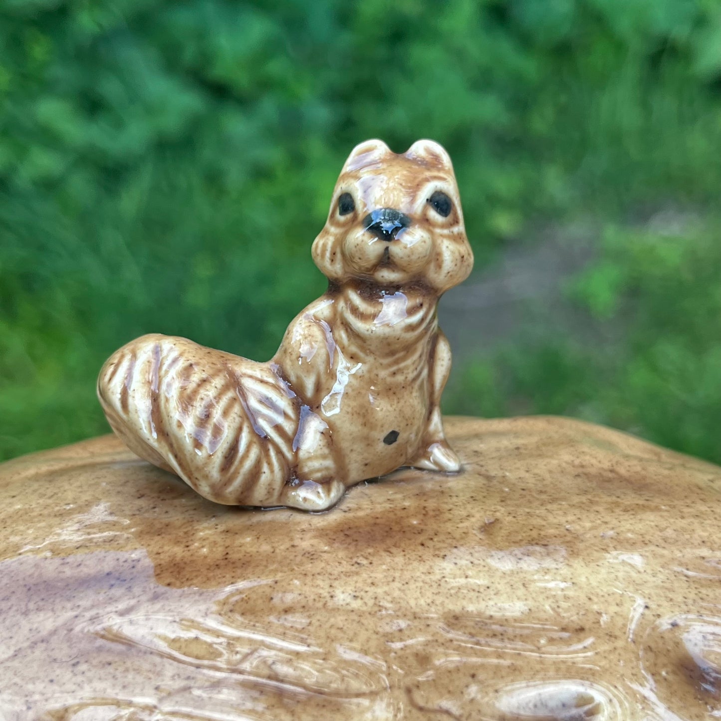 Vintage squirelly “Nuts to you” jar.