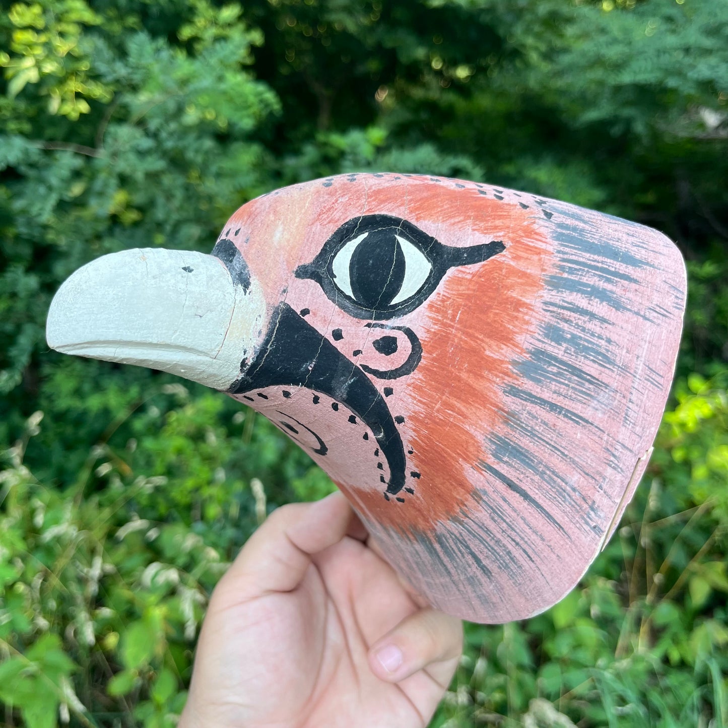 Vintage Argentinian Chané bird mask.