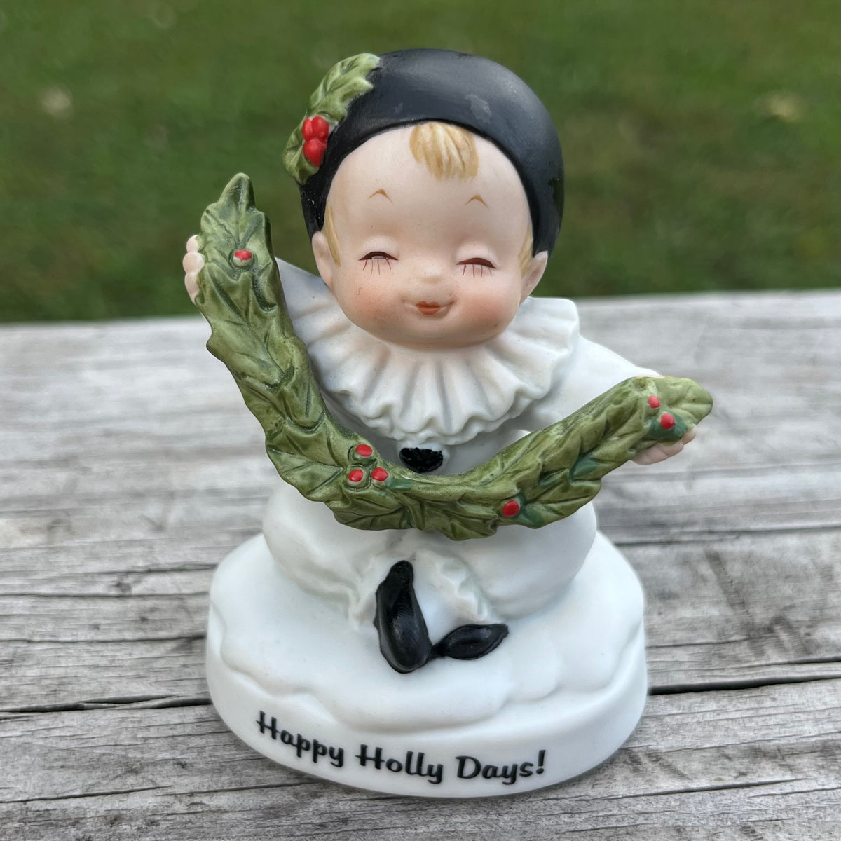 1980s Happy Holly Days Pierrot.