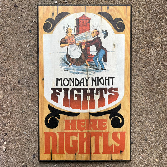 1975 “Monday night fights” plaque.