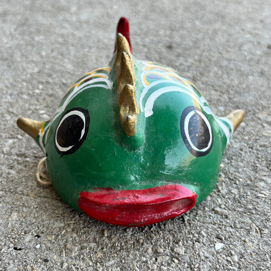 Vintage Mexican coconut fish.