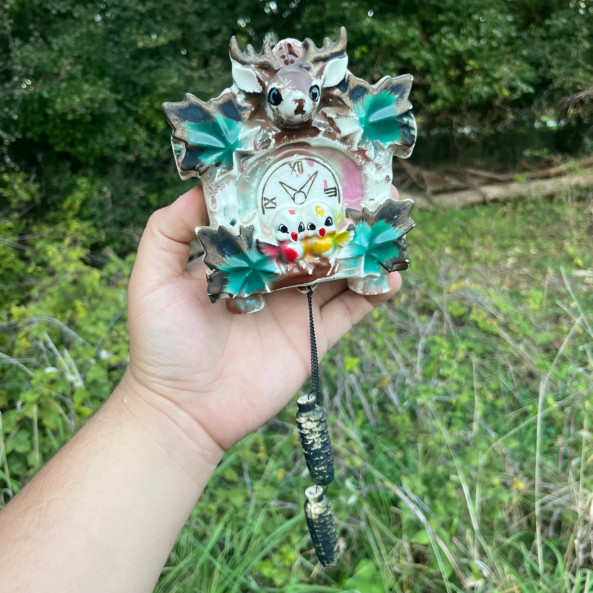 Vintage Cuckoo clock pocket.
