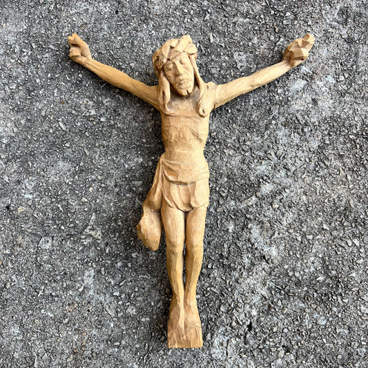 Vintage hand carved Christ.