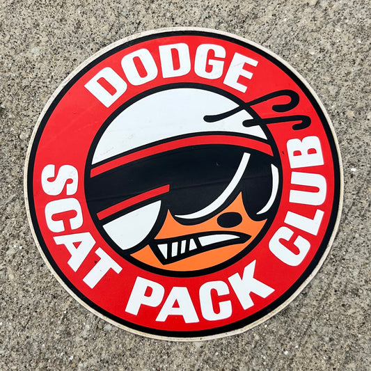 1970s Dodge Scat Pack Club decal.