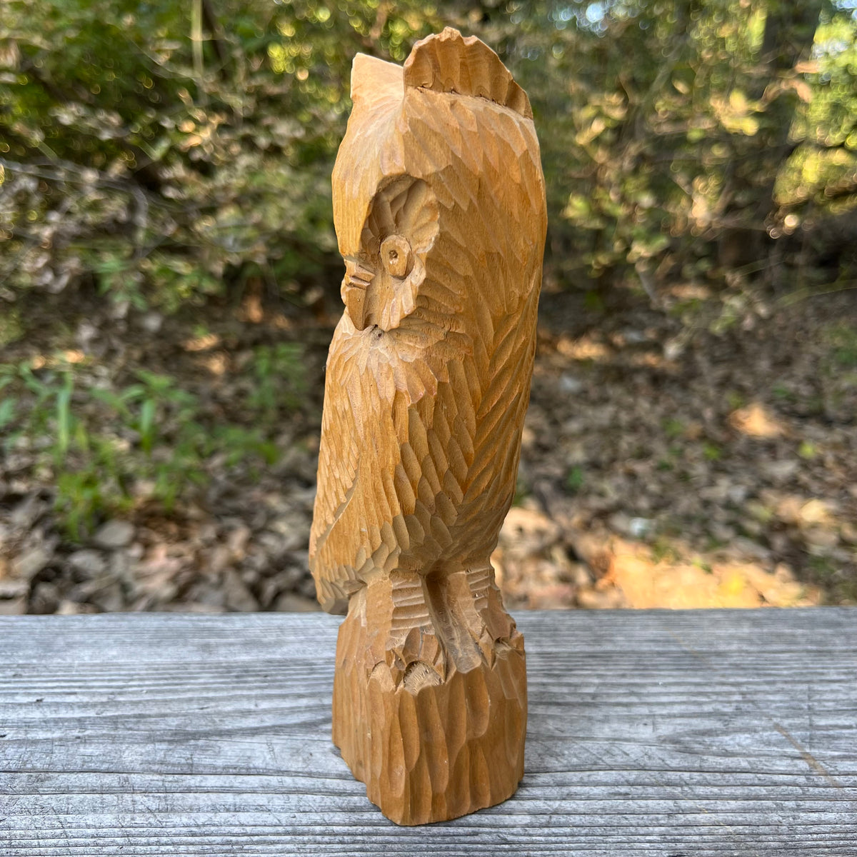 Vintage hand carved owl.