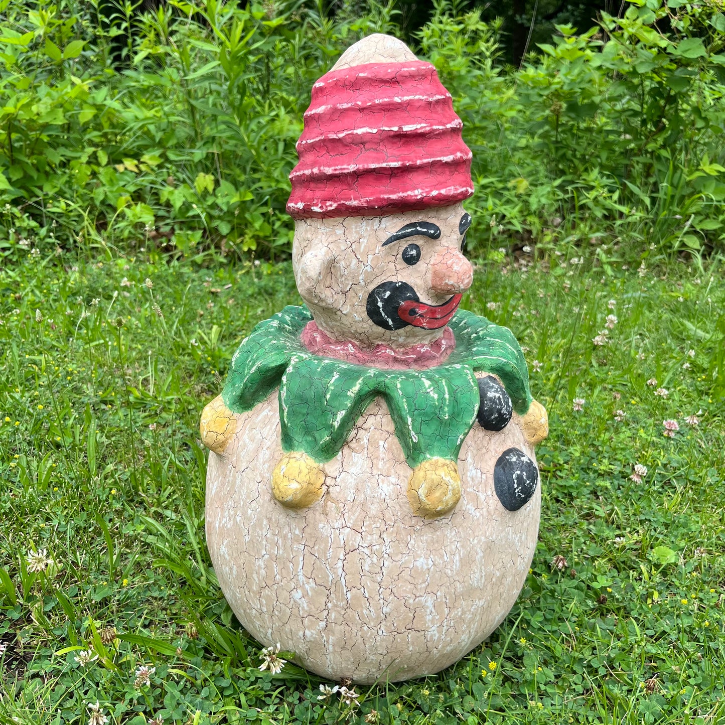 Vintage paper mache clown.