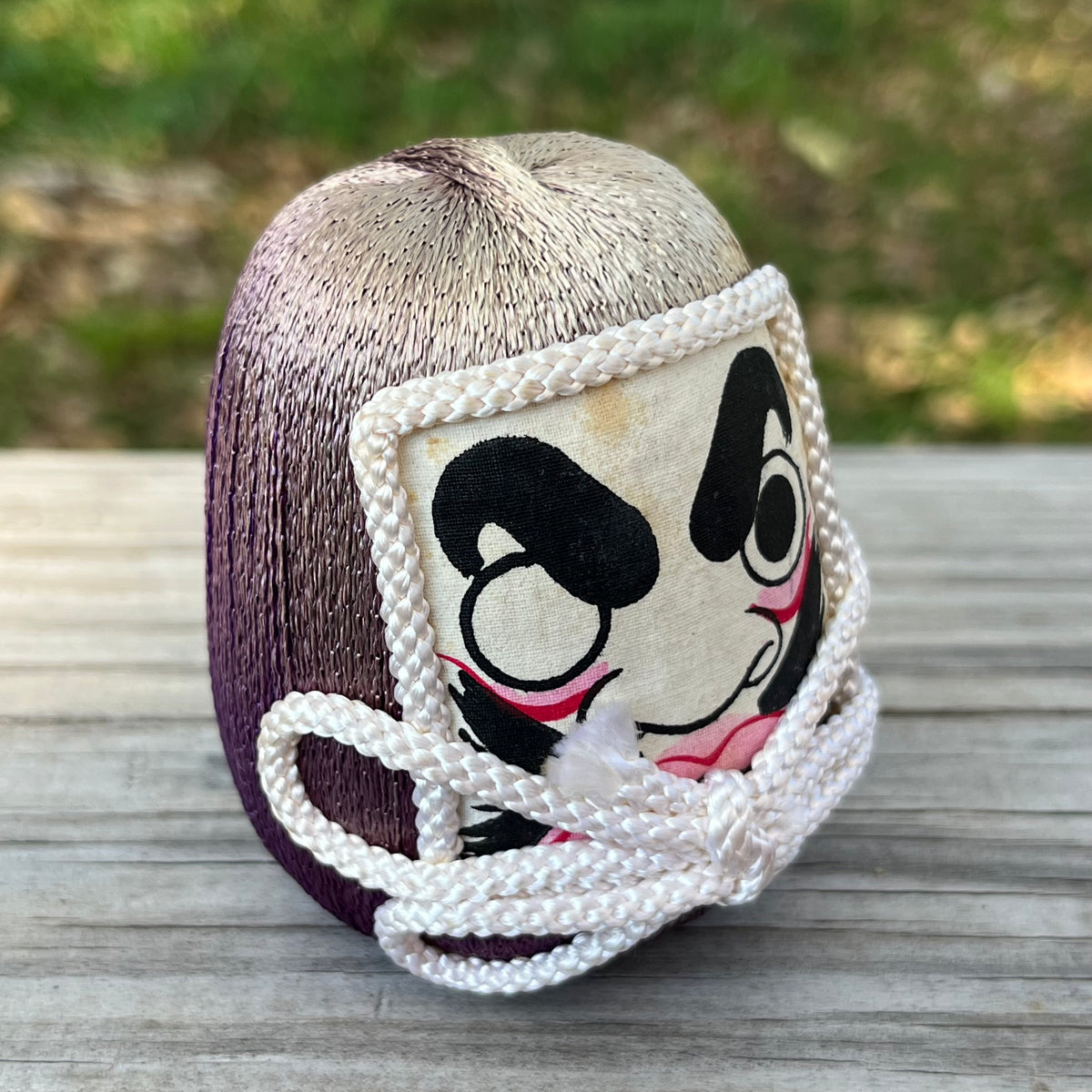 Vintage paper mache Daruma doll.