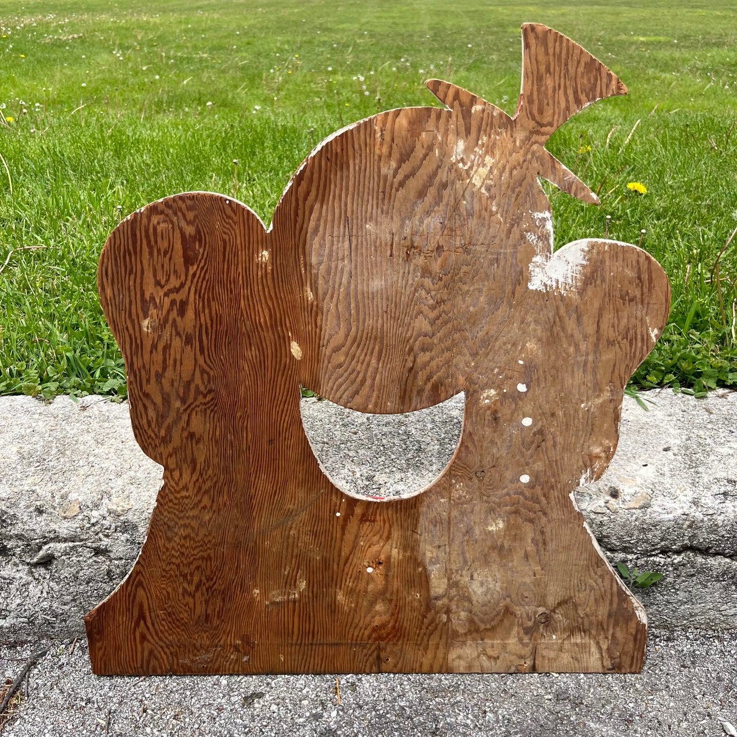 1950s Wooden clown game.