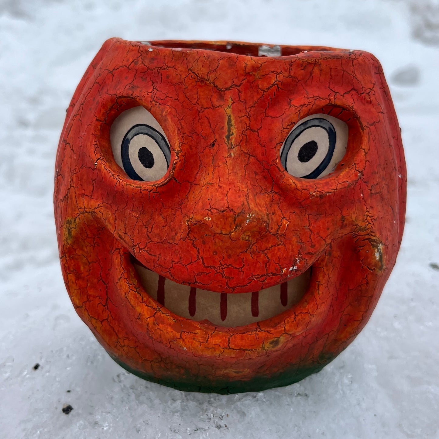 Vintage Paper mache pumpkin head.