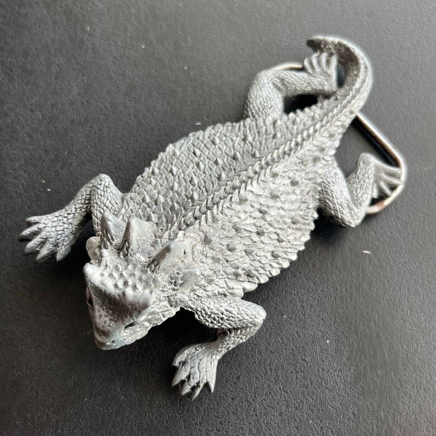 1997 Bearded dragon belt buckle.