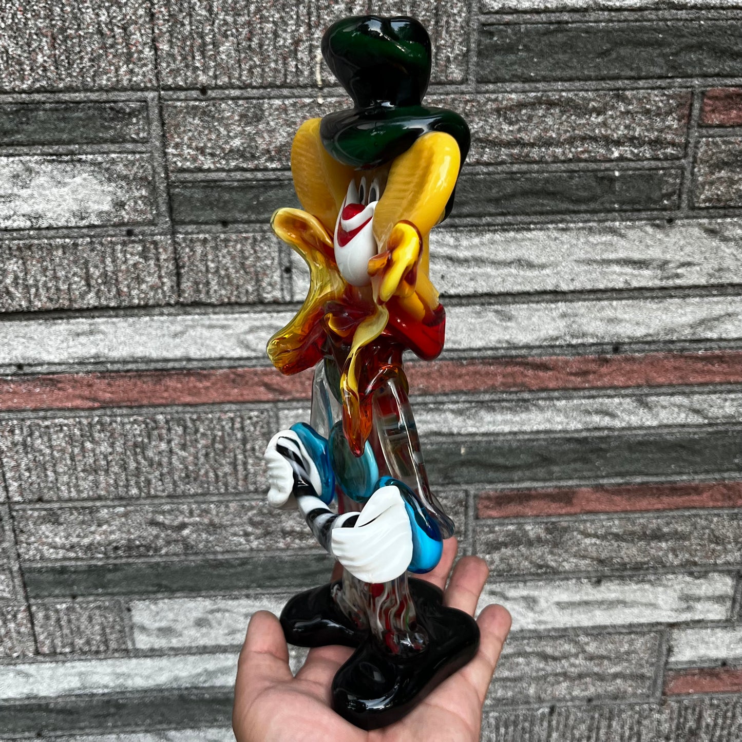Large 1960s Glass blown Murano clown.