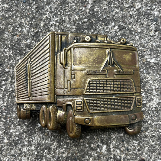 1978 Brass Trucker belt buckle.