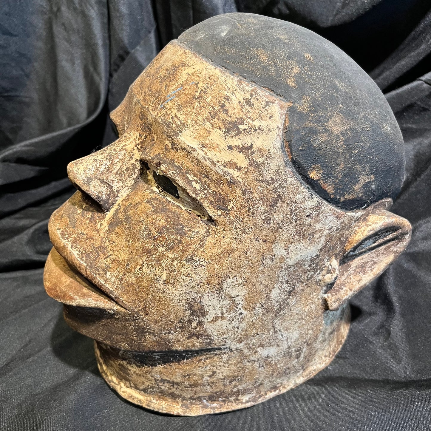 1940s Lipiko Makonde helmet.