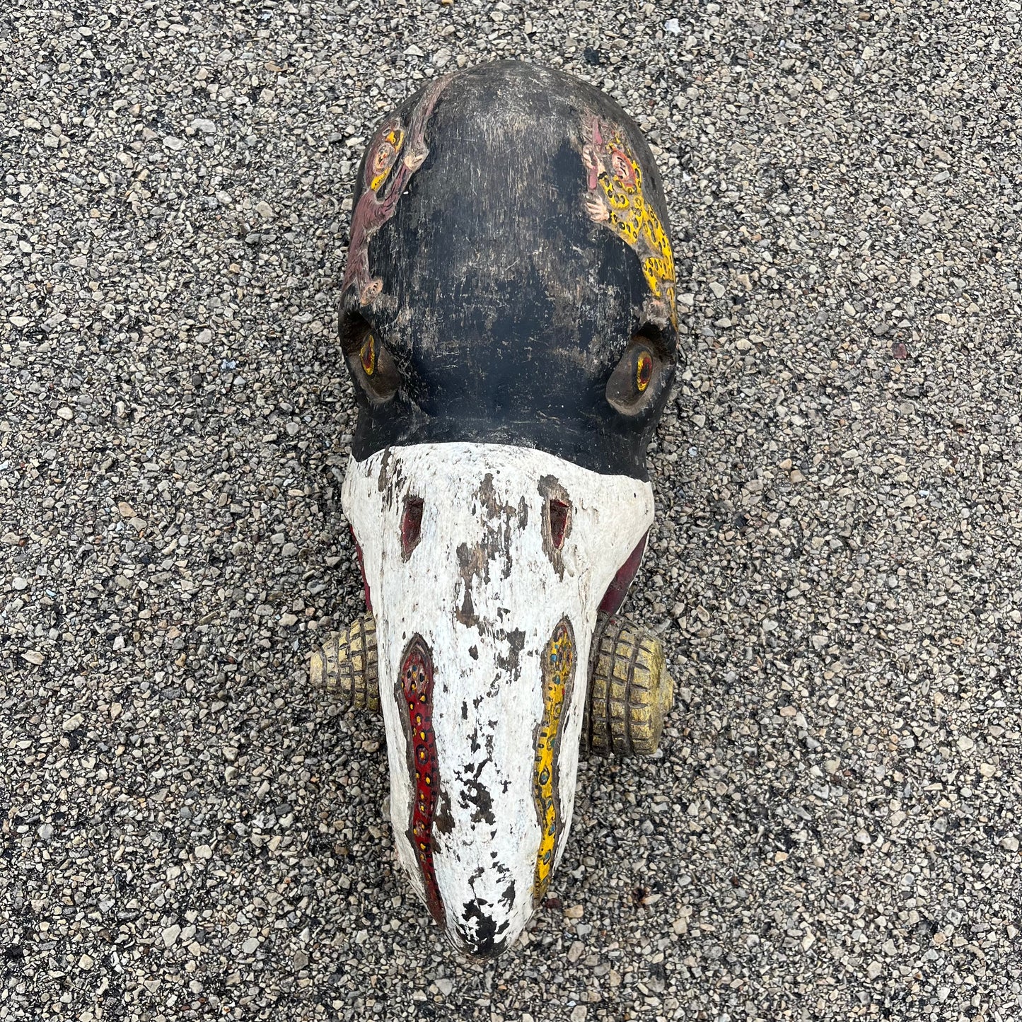 Early 1900s Wooden crow mask.