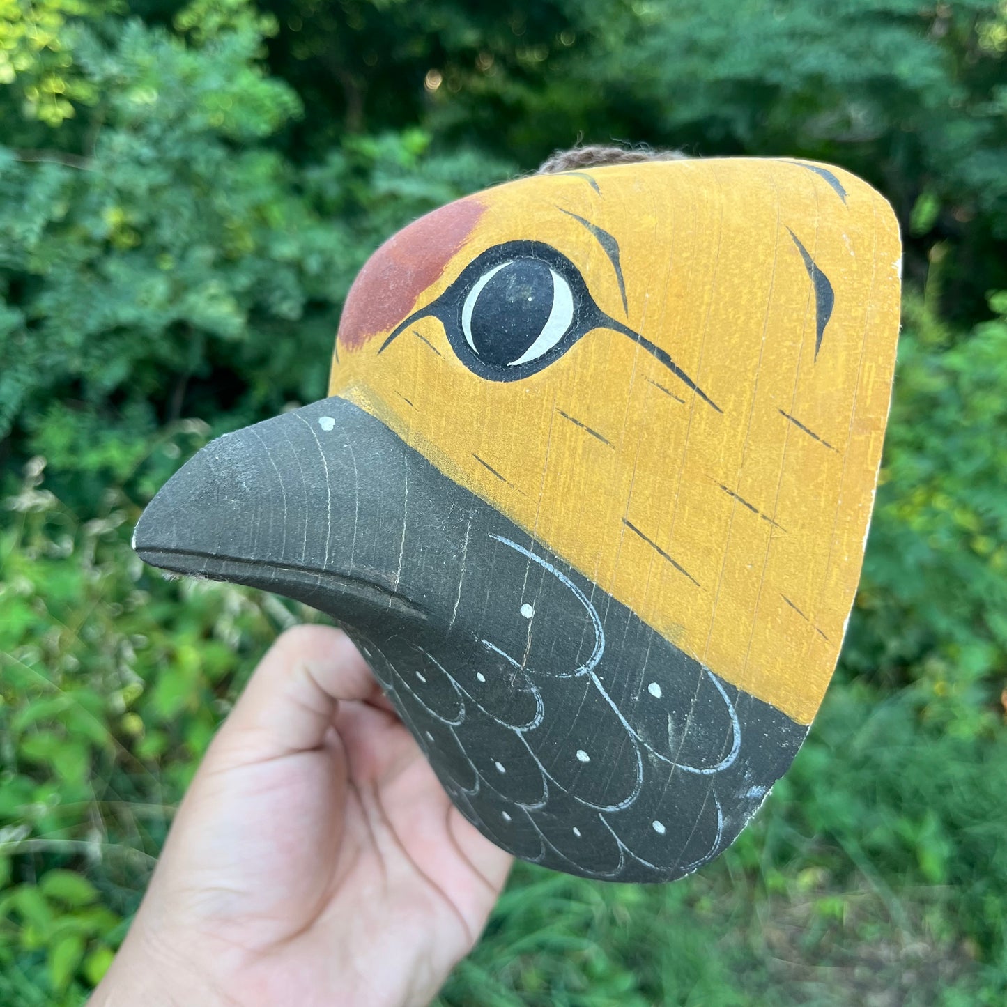 Vintage Argentinian Chané bird mask.