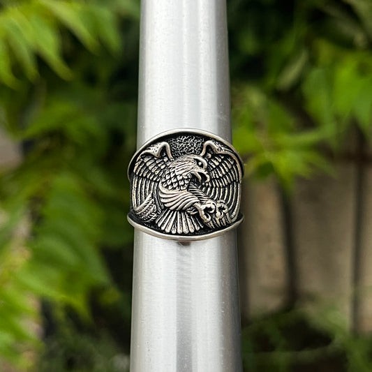 Vintage Sterling eagle ring. Size 12.5.