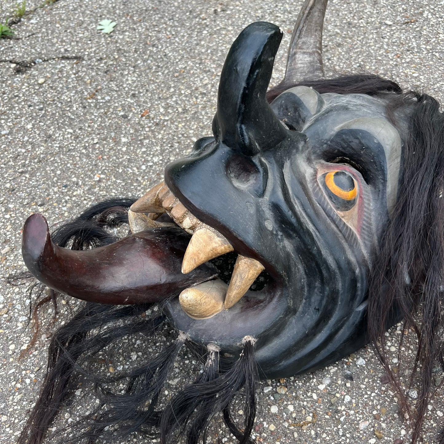 Large 1980s Ceremonial Diablo mask. (Repaired)