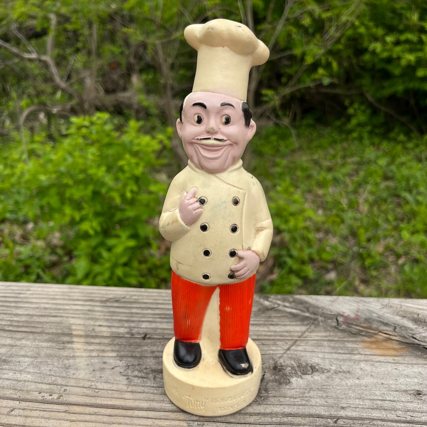 1970s Tony the pizza chef squeaker.
