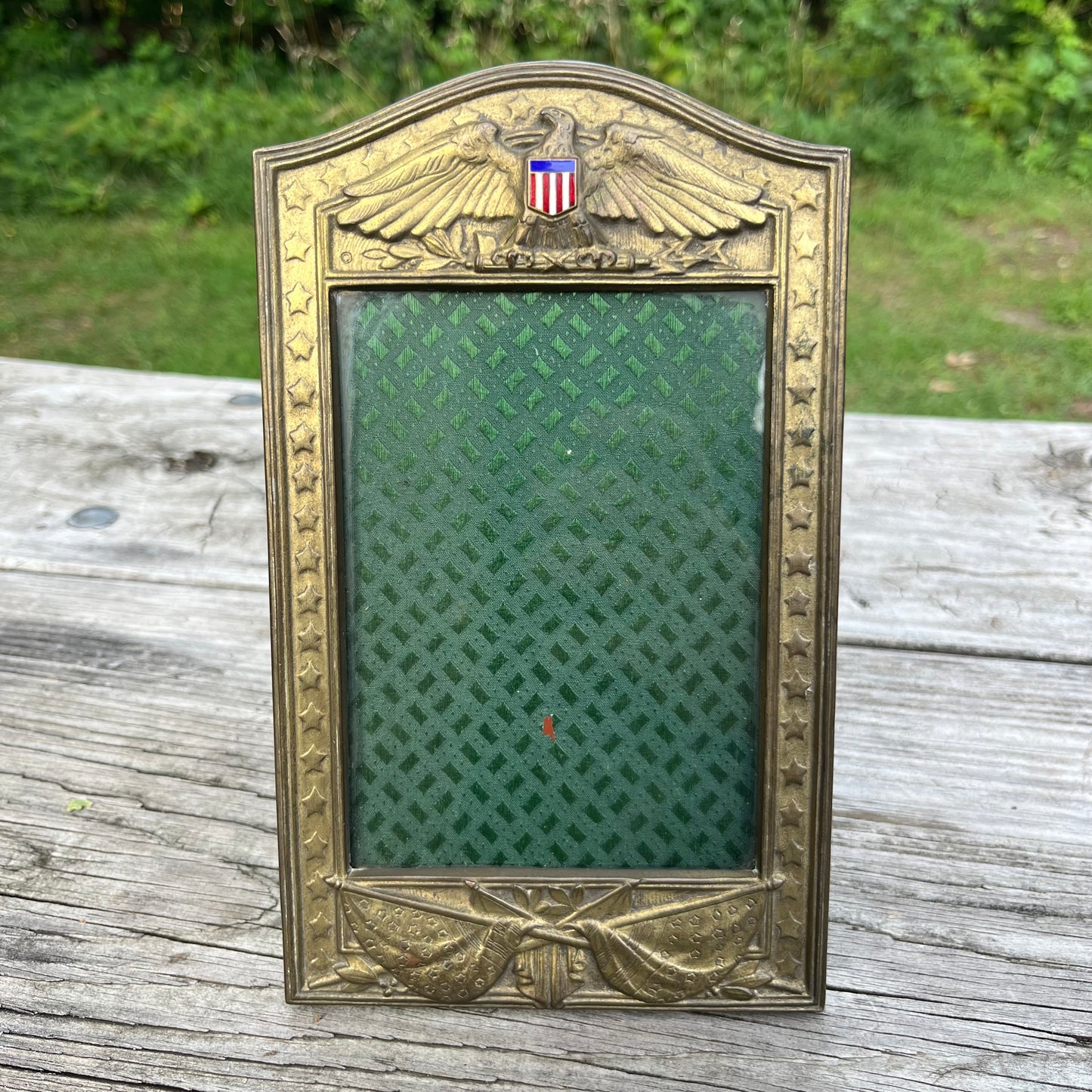 Early 1900s WW1 era brass eagle frame.
