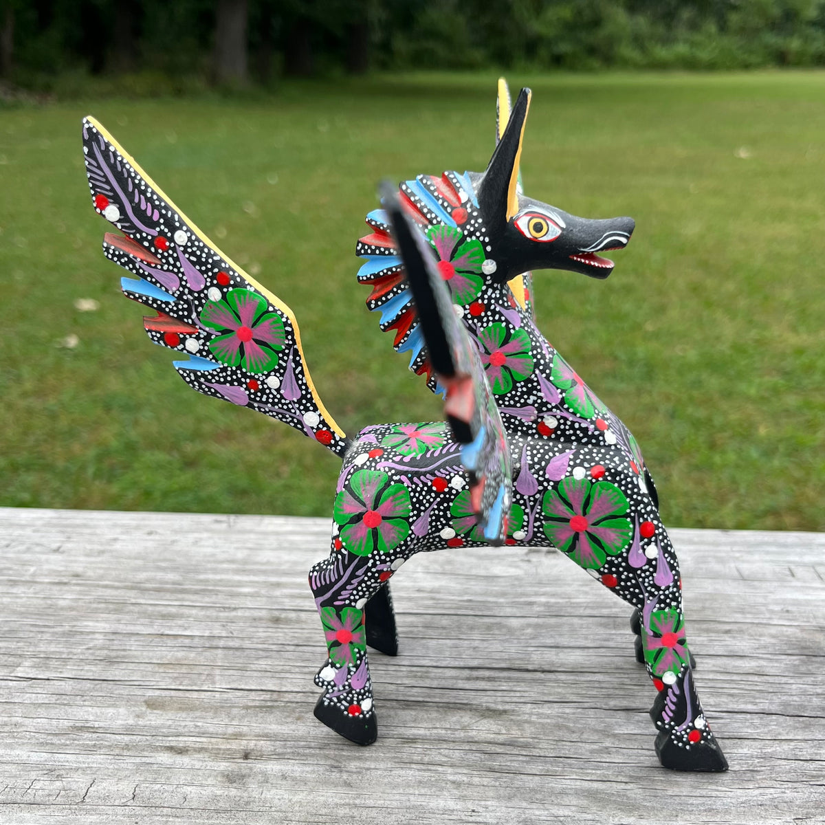 90s hand crafted Oaxacan Pegasus Alebrije.