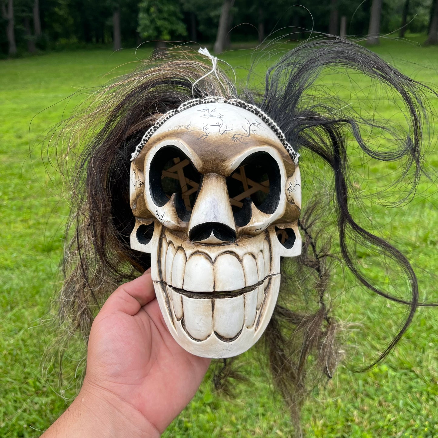 Vintage Balinese skull mask.