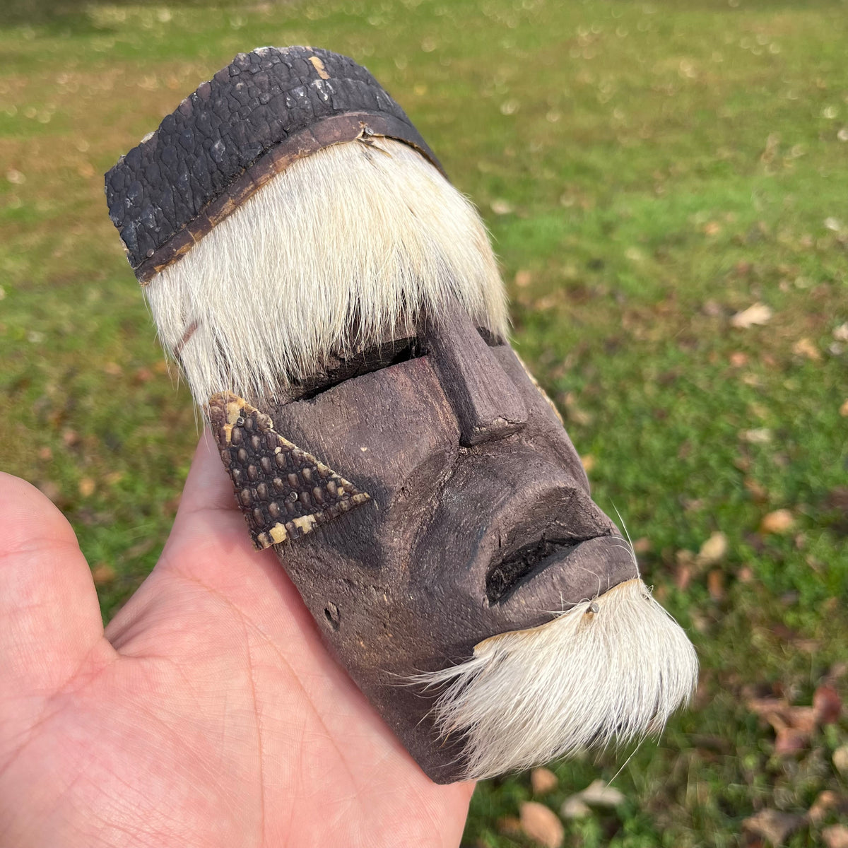 Vintage Mexican Armadillo mask.