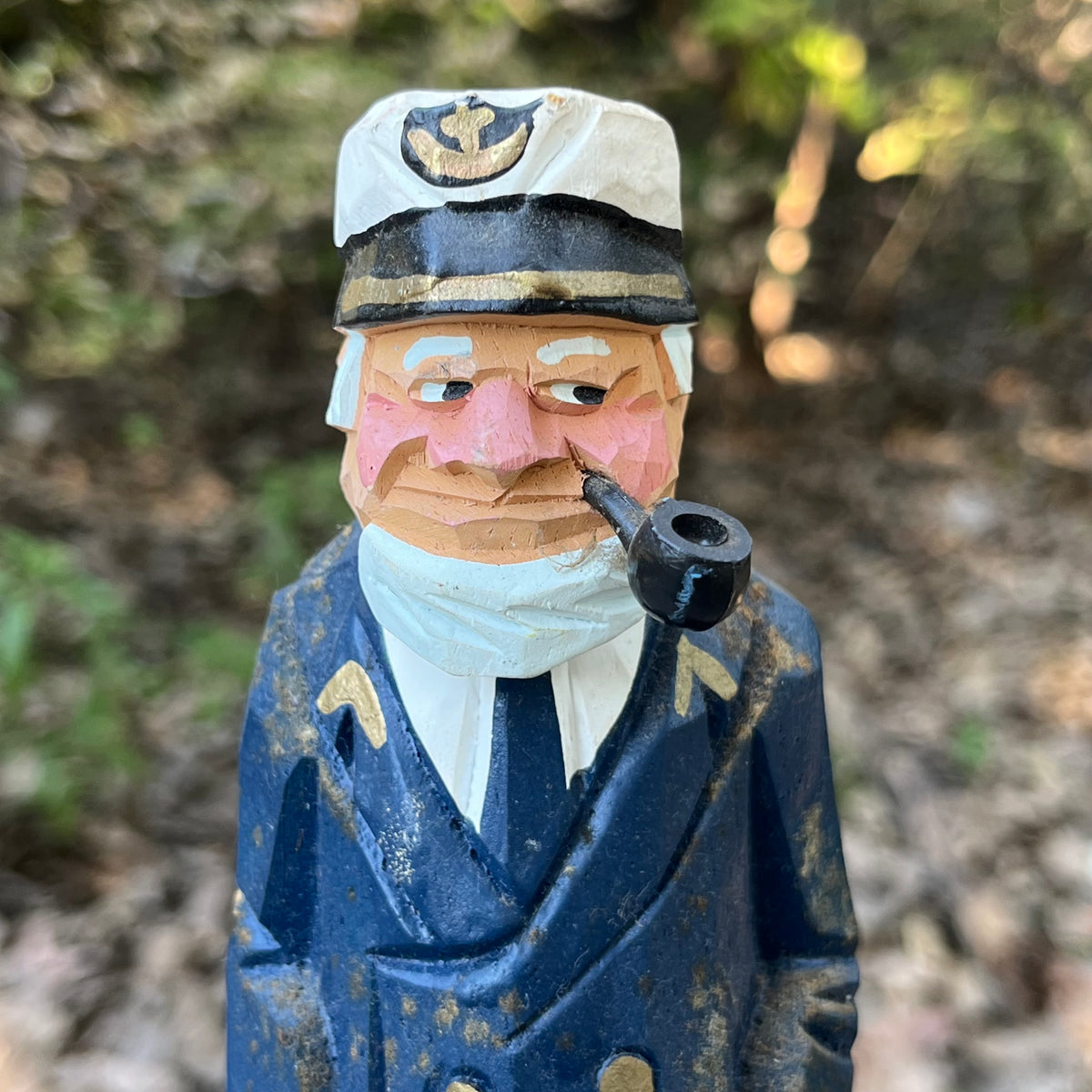 Vintage hand carved sea captain.