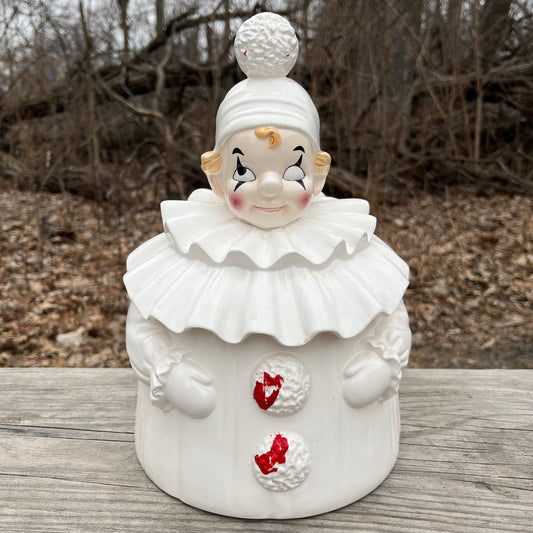 Vintage clown cookie jar.