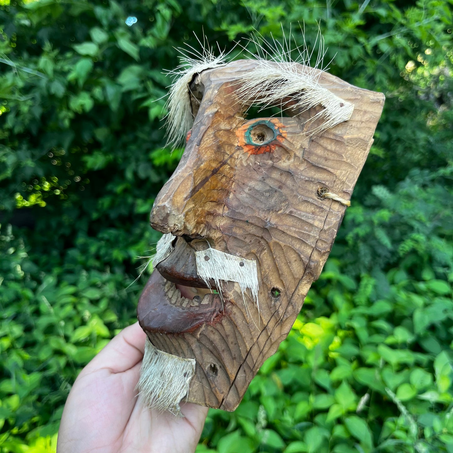 Vintage hand carved mask.