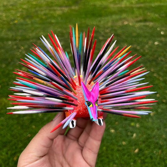 90s hand crafted Oaxacan porcupine Alebrije.