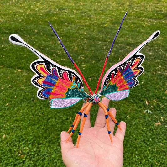 90s Hand crafted Oaxacan butterfly Alebrije.