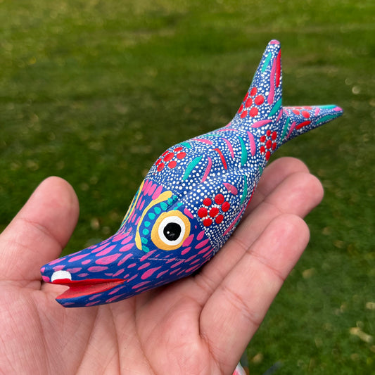 90s Hand crafted Oaxacan fish Alebrije.