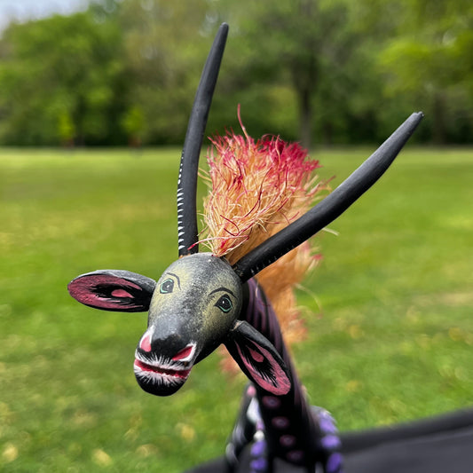 90s hand crafted Oaxacan giraffe Alebrije.