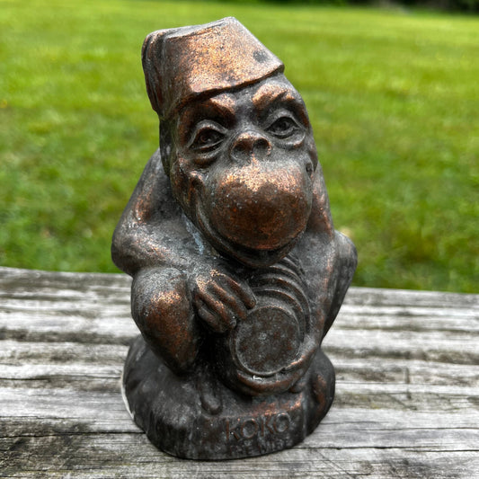 Vintage Koko "the wise monkey" coin bank.