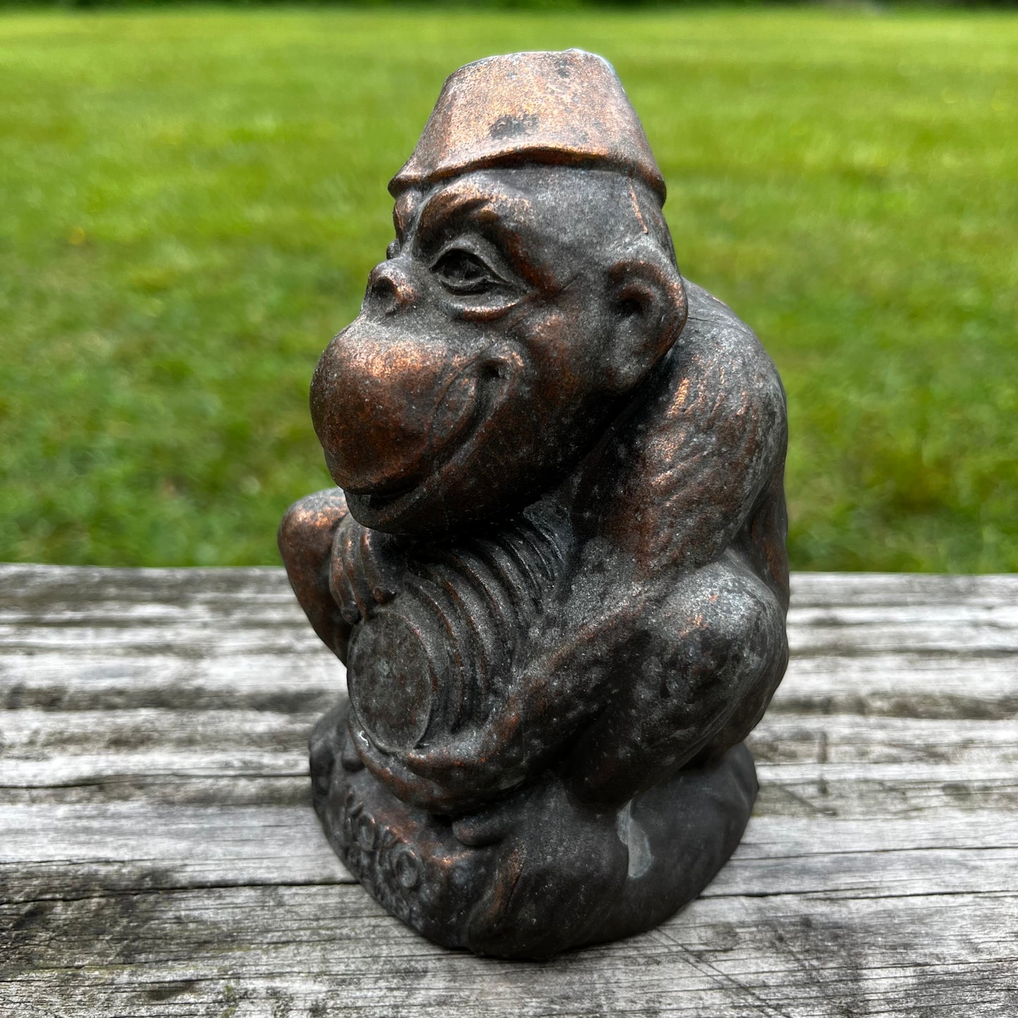 Vintage Koko "the wise monkey" coin bank.