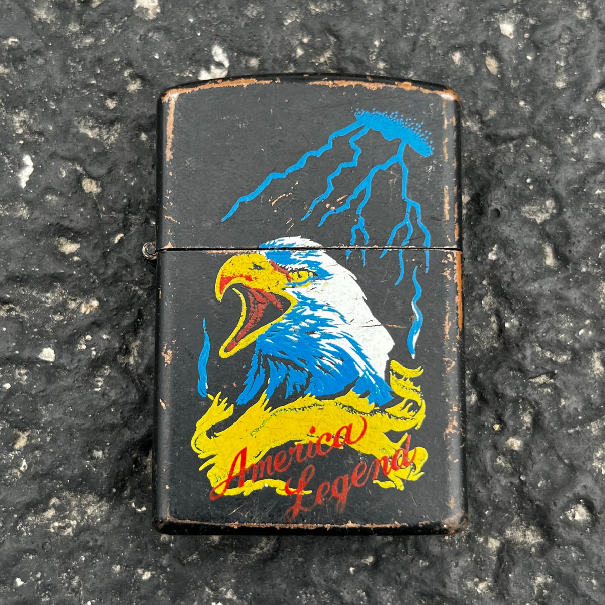 90s America legend eagle flip lighter. – Sad Heart Vintage