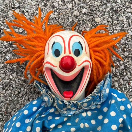 1960s Bozo the clown plush.