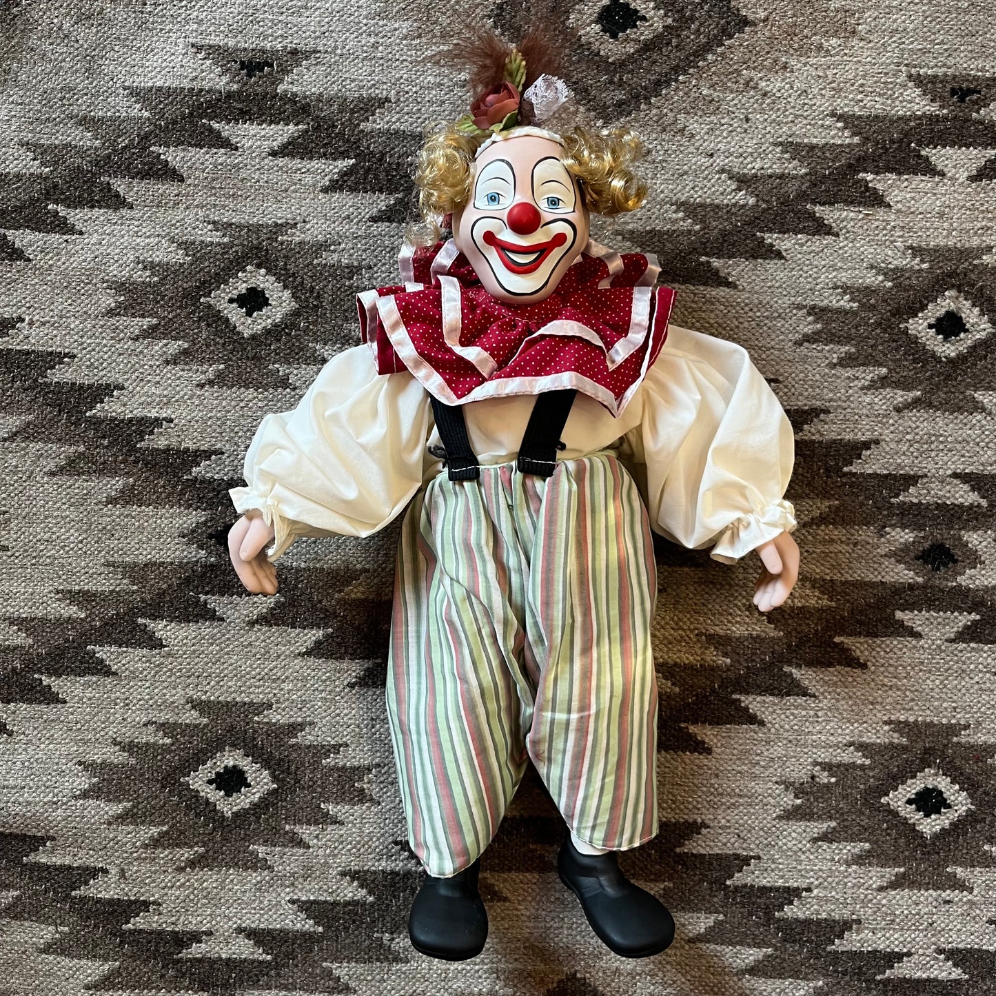 1991 Porcelain clown doll.