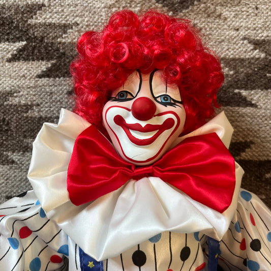1991 Porcelain clown doll.