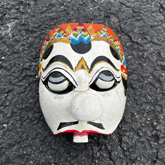 Vintage hand carved Balinese Topeng Pentul mask